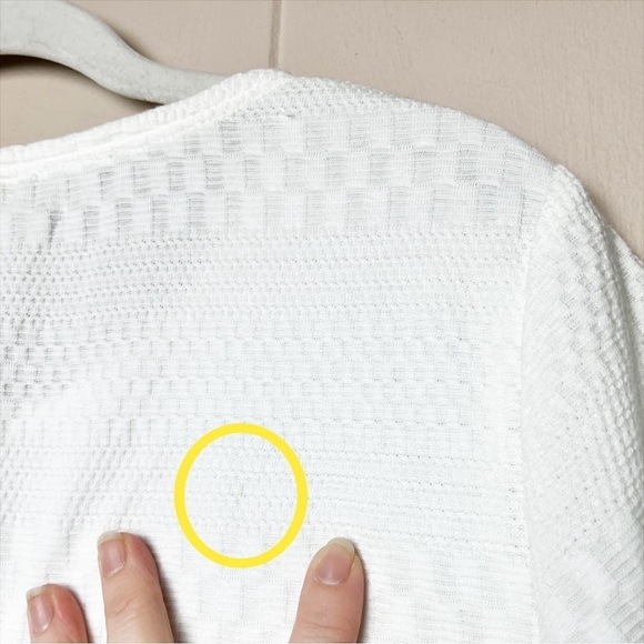 Anthropologie White Textured Blouse - Picture 11 of 12